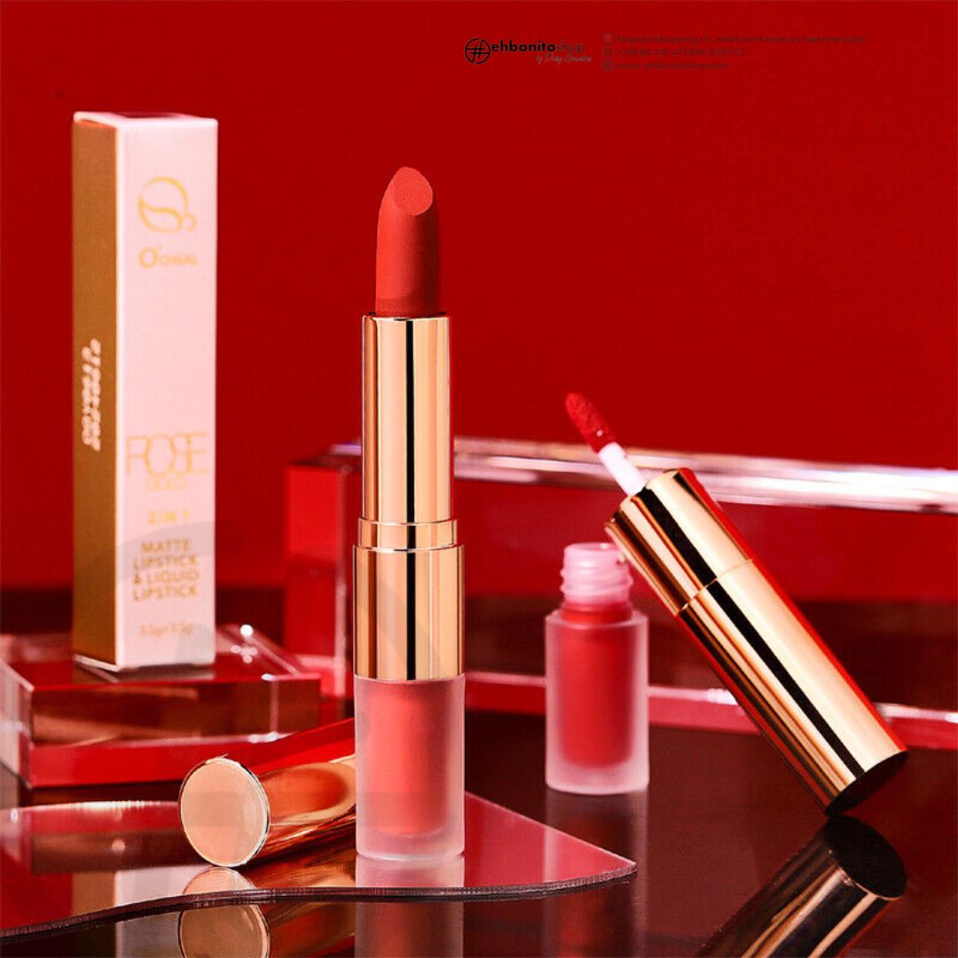 O.TWO.O Matte Lipstick e Liquid Lipstick 2 EM 1 - k - EhbonitoshopMoz