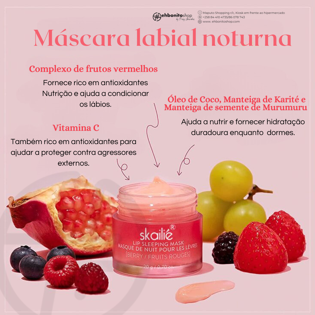 Máscara de lábios Noturna - SKAILIE - EhbonitoshopMoz