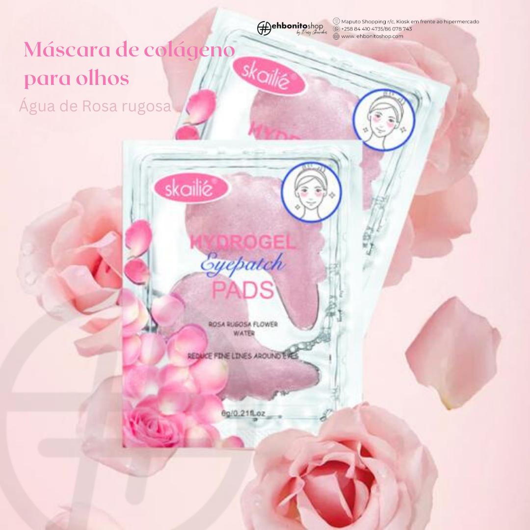 Máscara de Olhos Rosa Rugosa Flower Water -Linhas de expressão e Rugas - SKAILIE - EhbonitoshopMoz