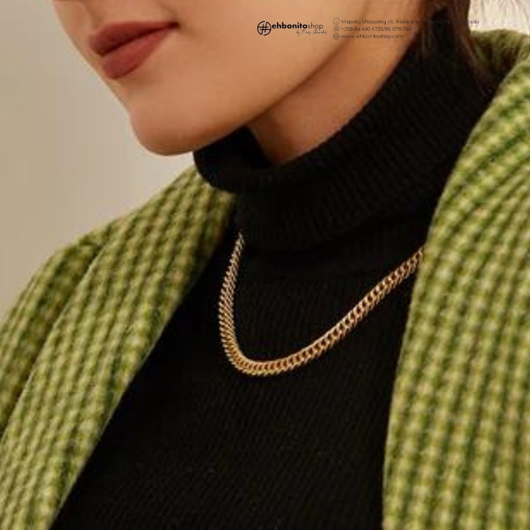 Nilza - choker banhado a ouro de 18k - EhbonitoshopMoz