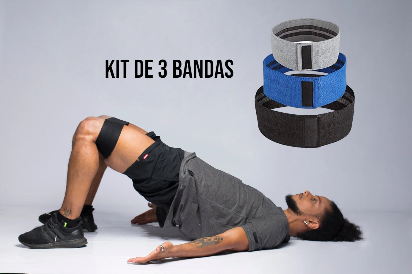 KIT DE 3 BANDAS ELÁSTICAS DE TECIDO - EhbonitoshopMoz