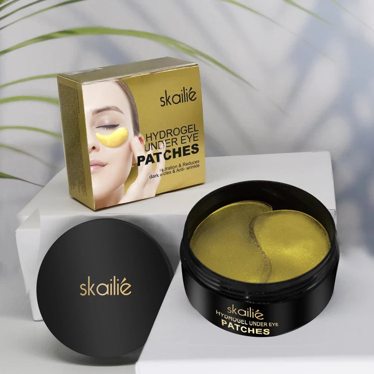 Máscara de Olhos Ouro - Olheiras, Puffy eyes ( Olhos inchados) e Rugas - SKAILIE - EhbonitoshopMoz