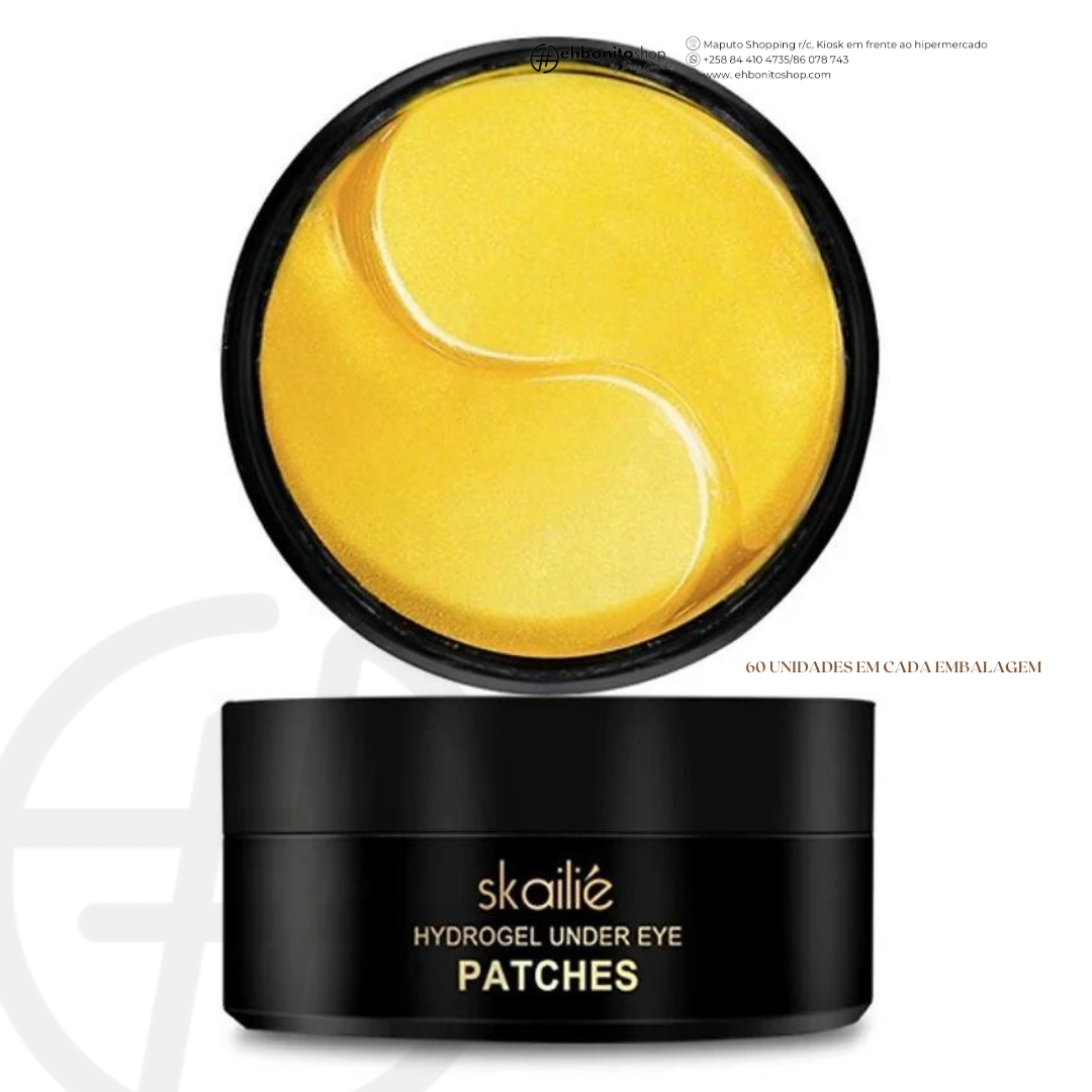 Máscara de Olhos Ouro - Olheiras, Puffy eyes ( Olhos inchados) e Rugas - SKAILIE - EhbonitoshopMoz