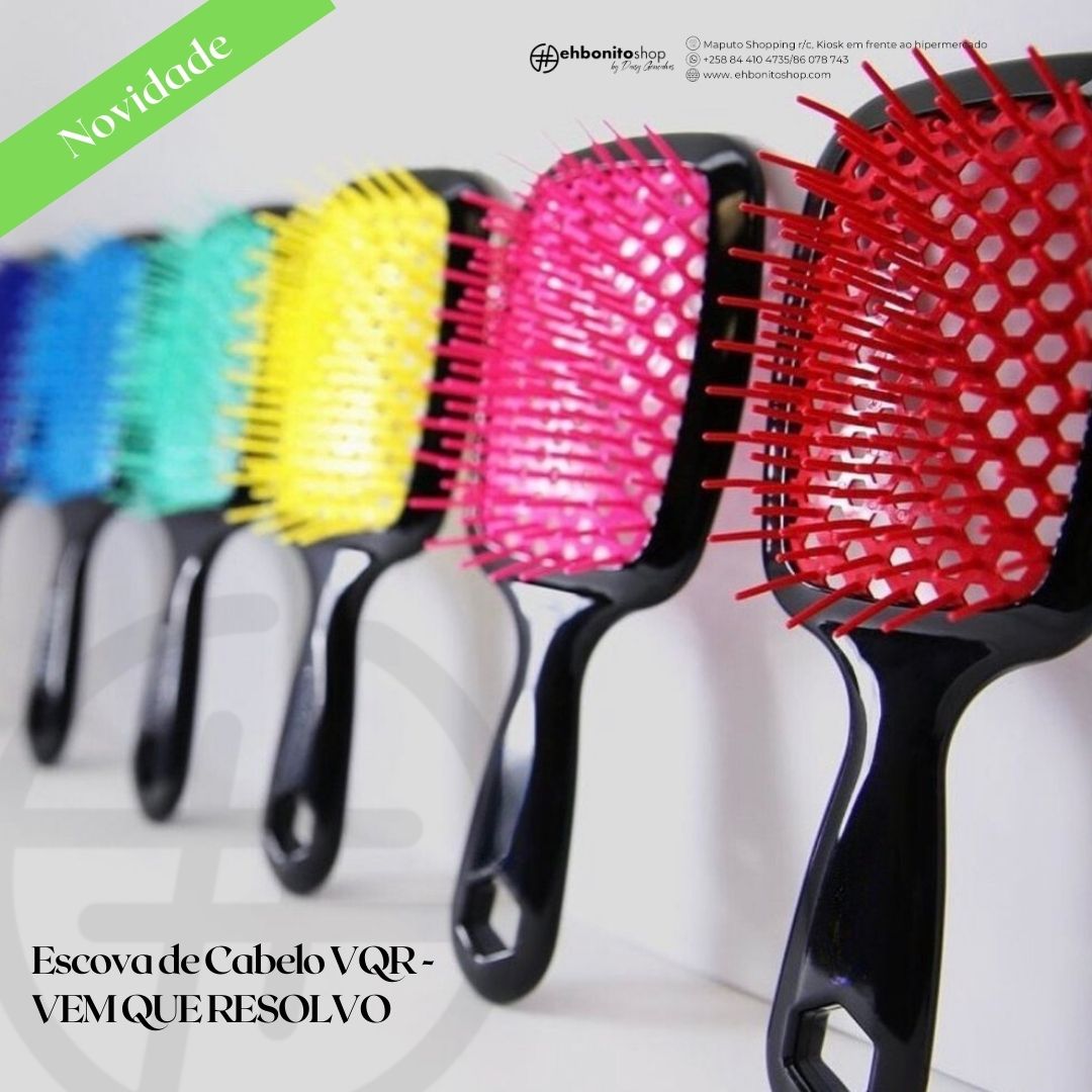 Escova de Cabelo VQR - Vem Que Resolvo - EhbonitoshopMoz