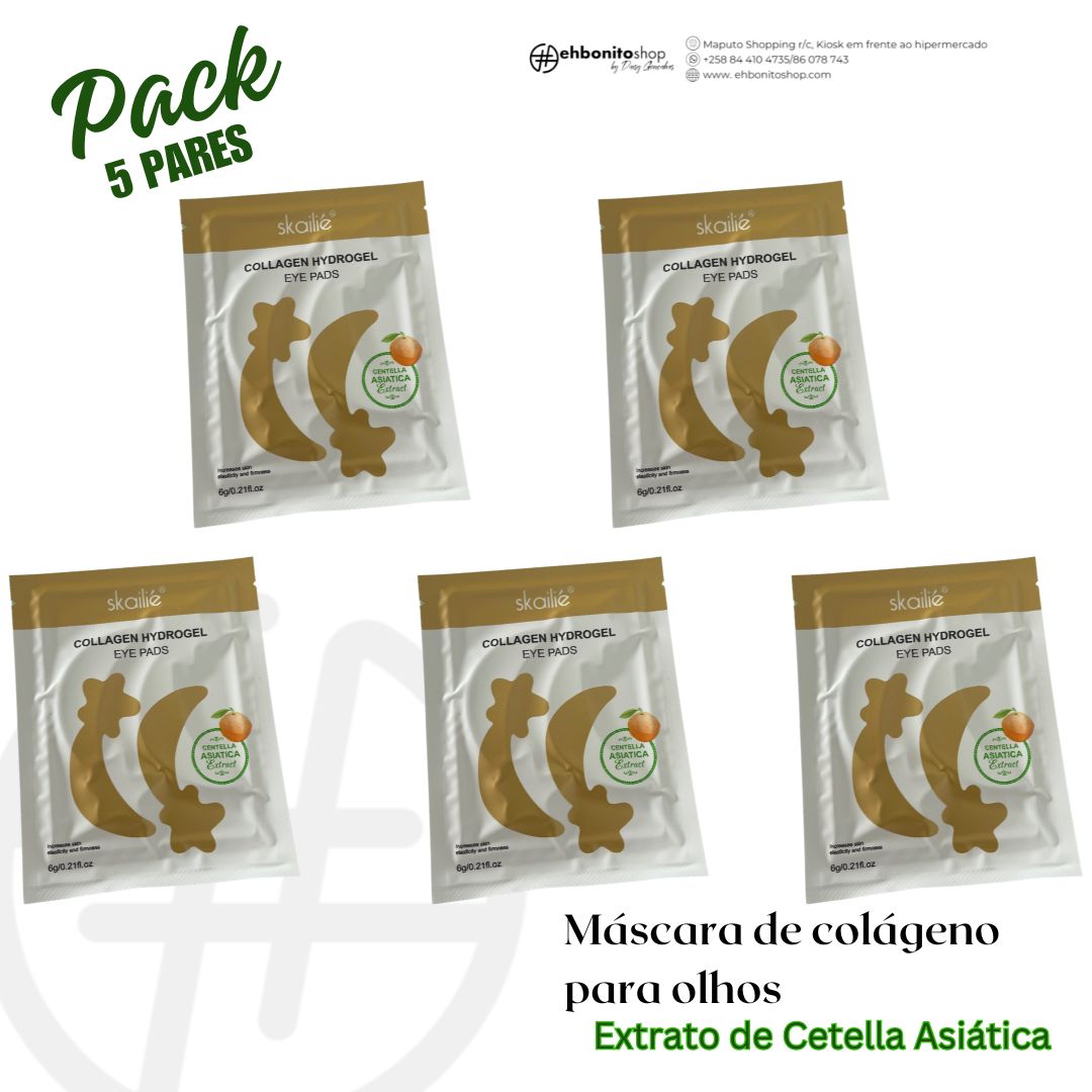 Máscara de Olhos extrato Cetella asiática - Anti envelhecimento - SKAILIE - EhbonitoshopMoz