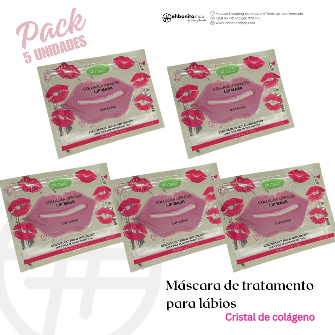 Máscara de lábios Cristal de colágeno - Anti envelhecimento - SKAILIE - EhbonitoshopMoz