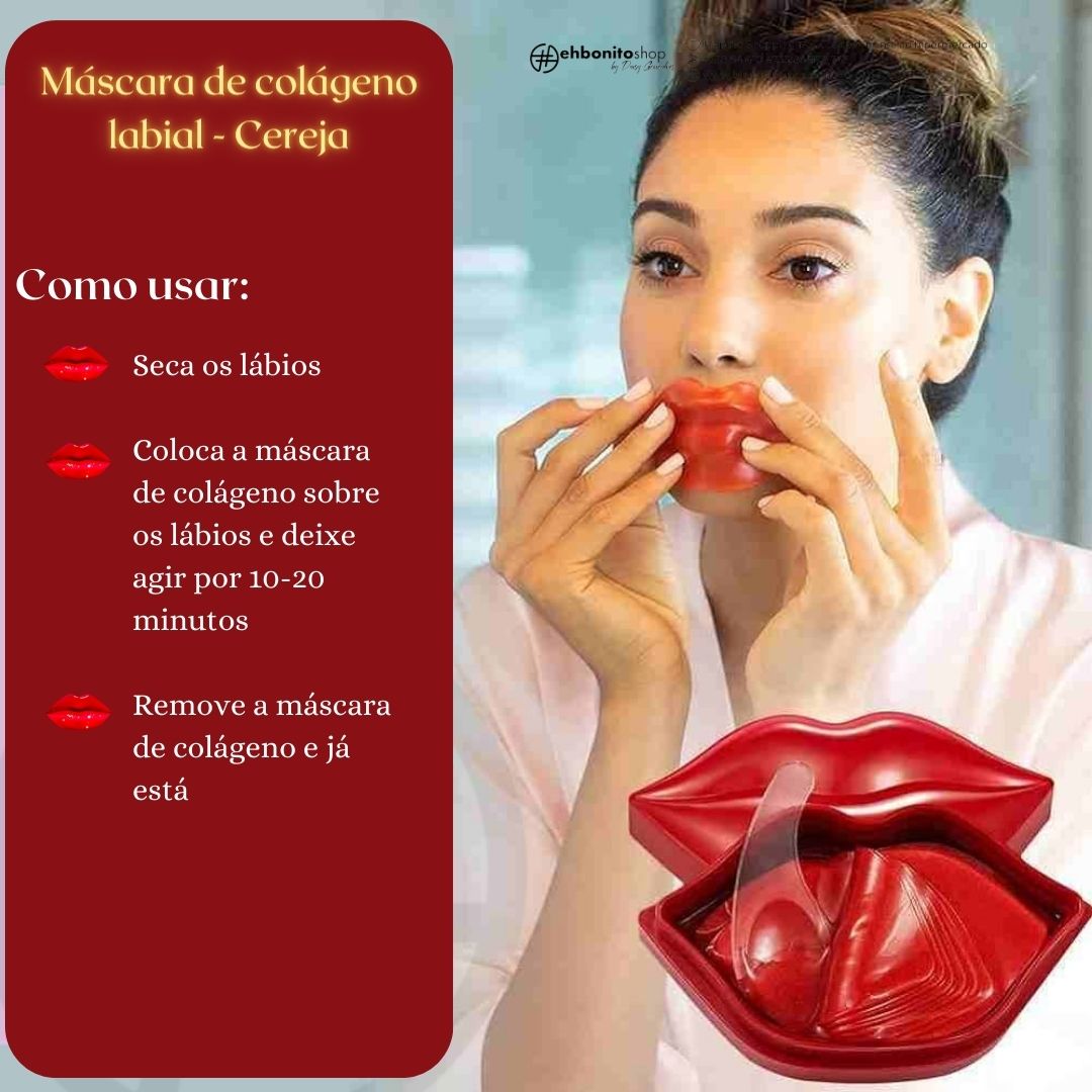 Máscara de Colagénio para lábios -ehbonito - EhbonitoshopMoz