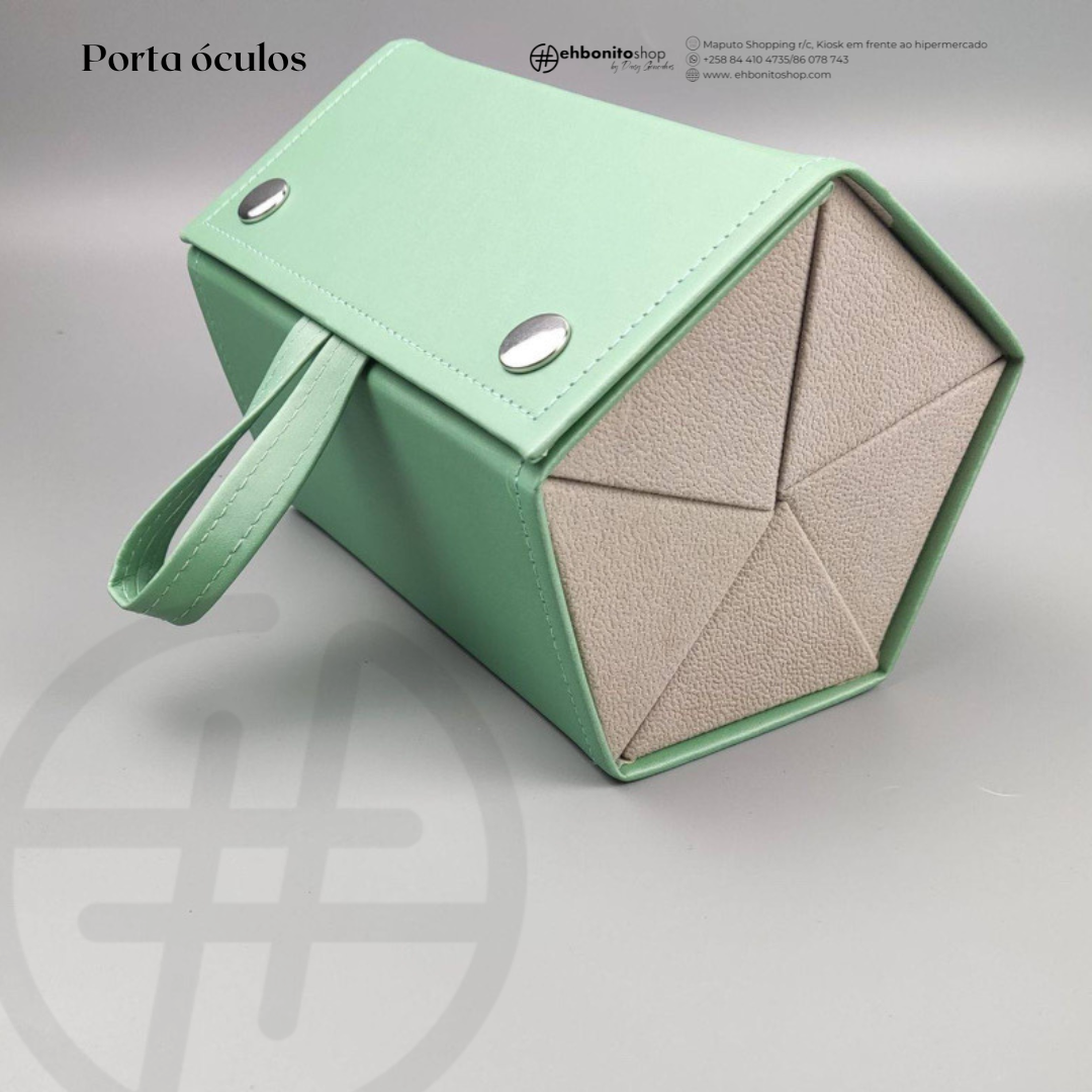 Organizador de Óculos com 5 Compartimentos, Caixa de Armazenamento de Óculos em PU, Expositor para Múltiplos Óculos - EhbonitoshopMoz