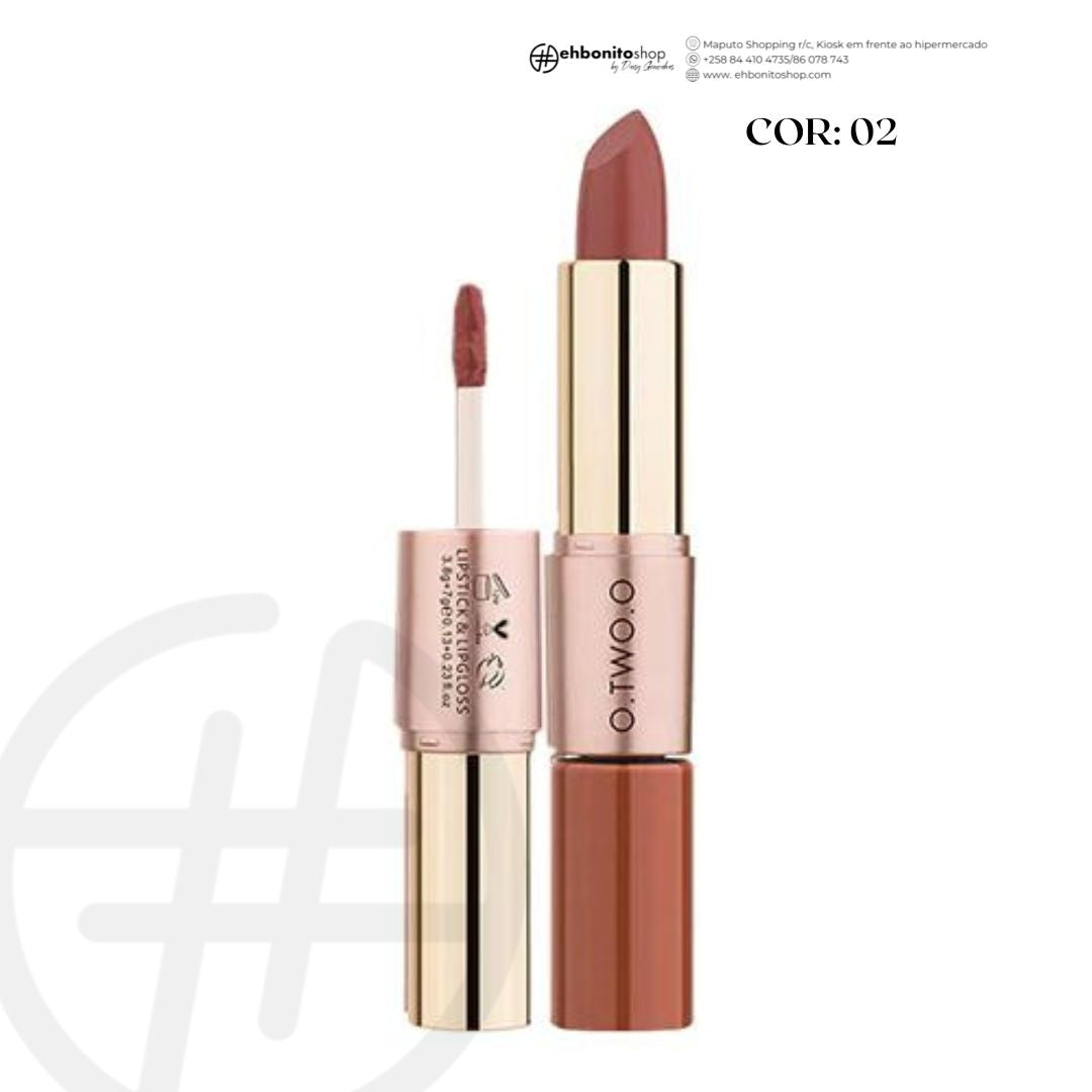 O.TWO.O Matte Lipstick e Liquid Lipstick 2 EM 1 - k - EhbonitoshopMoz
