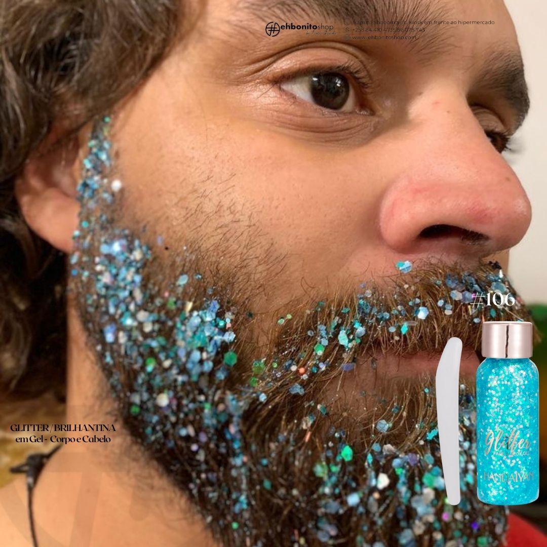 GLITTER / BRILHANTINA em Gel - Corpo e Cabelo - EhbonitoshopMoz