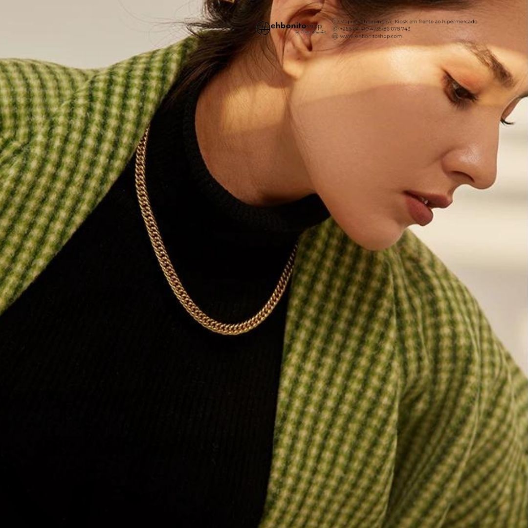 Nilza - choker banhado a ouro de 18k - EhbonitoshopMoz