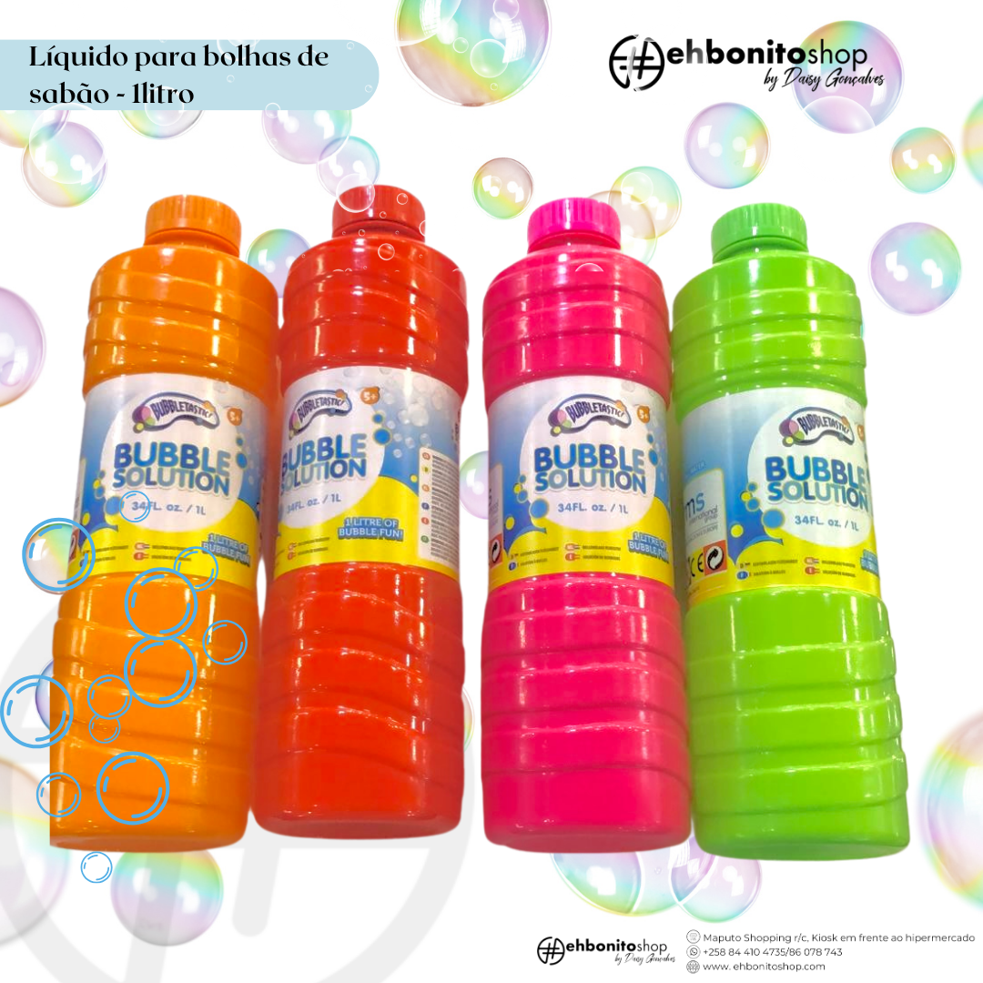 Líquido para Bolhas de sabão - 1litro - EhbonitoshopMoz