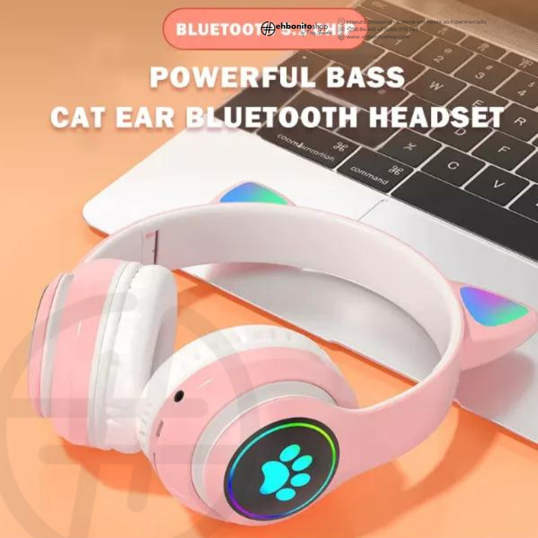 Fones de Ouvido de Gato sem Fio - EhbonitoshopMoz