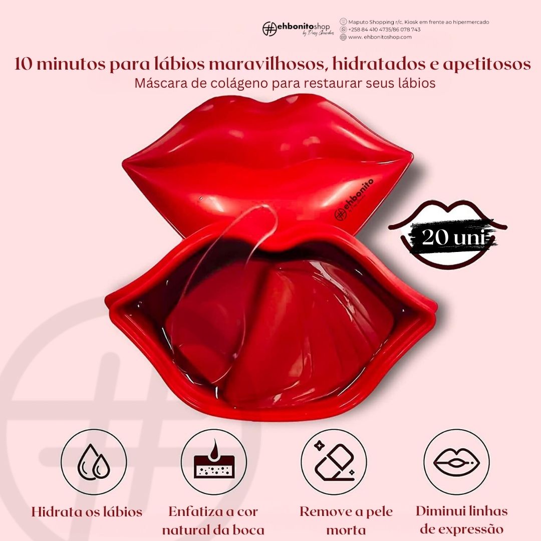 Máscara de Colagénio para lábios -ehbonito - EhbonitoshopMoz