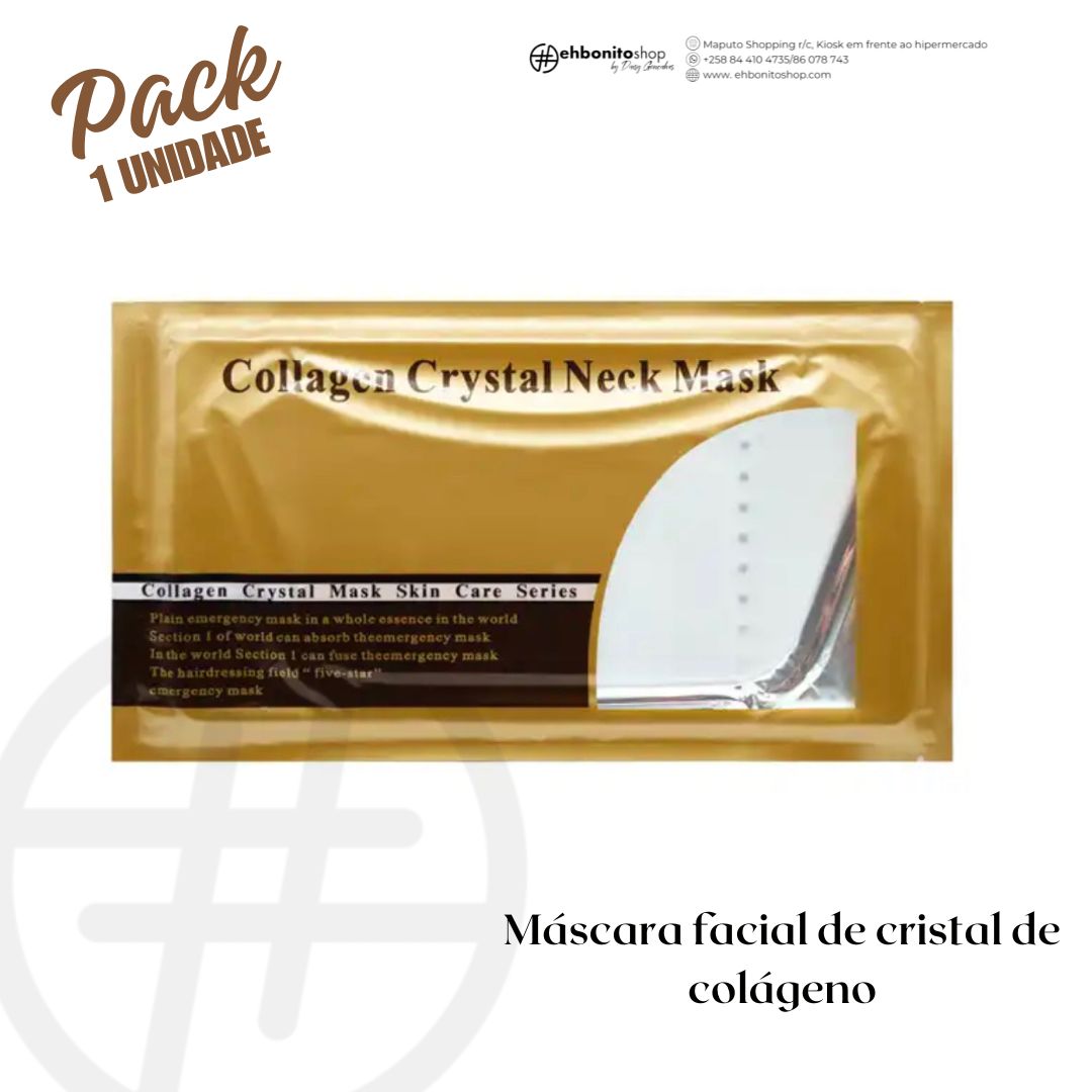 Máscara de Cristal de Colagénio para o pescoço Leite de Cabra - EhbonitoshopMoz
