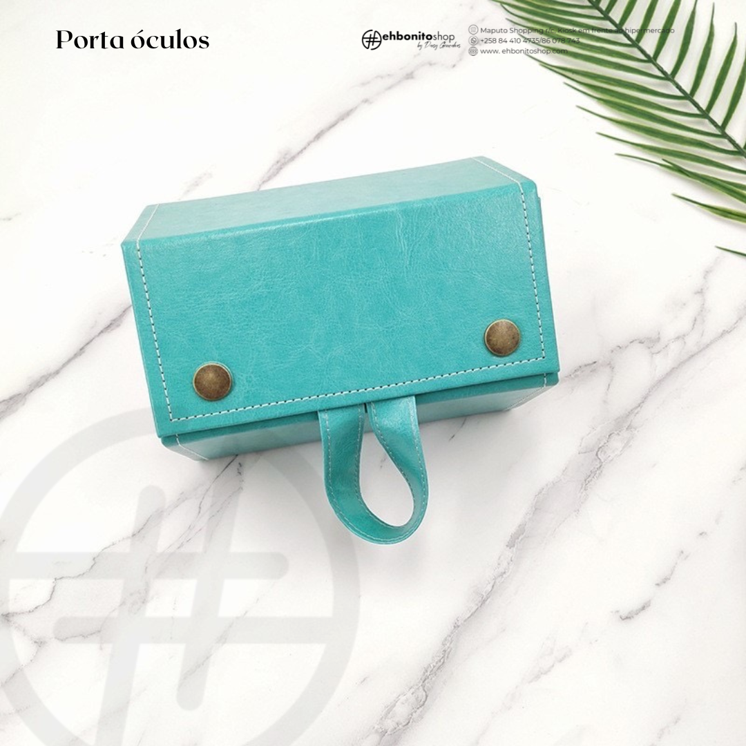 Organizador de Óculos com 5 Compartimentos, Caixa de Armazenamento de Óculos em PU, Expositor para Múltiplos Óculos - EhbonitoshopMoz