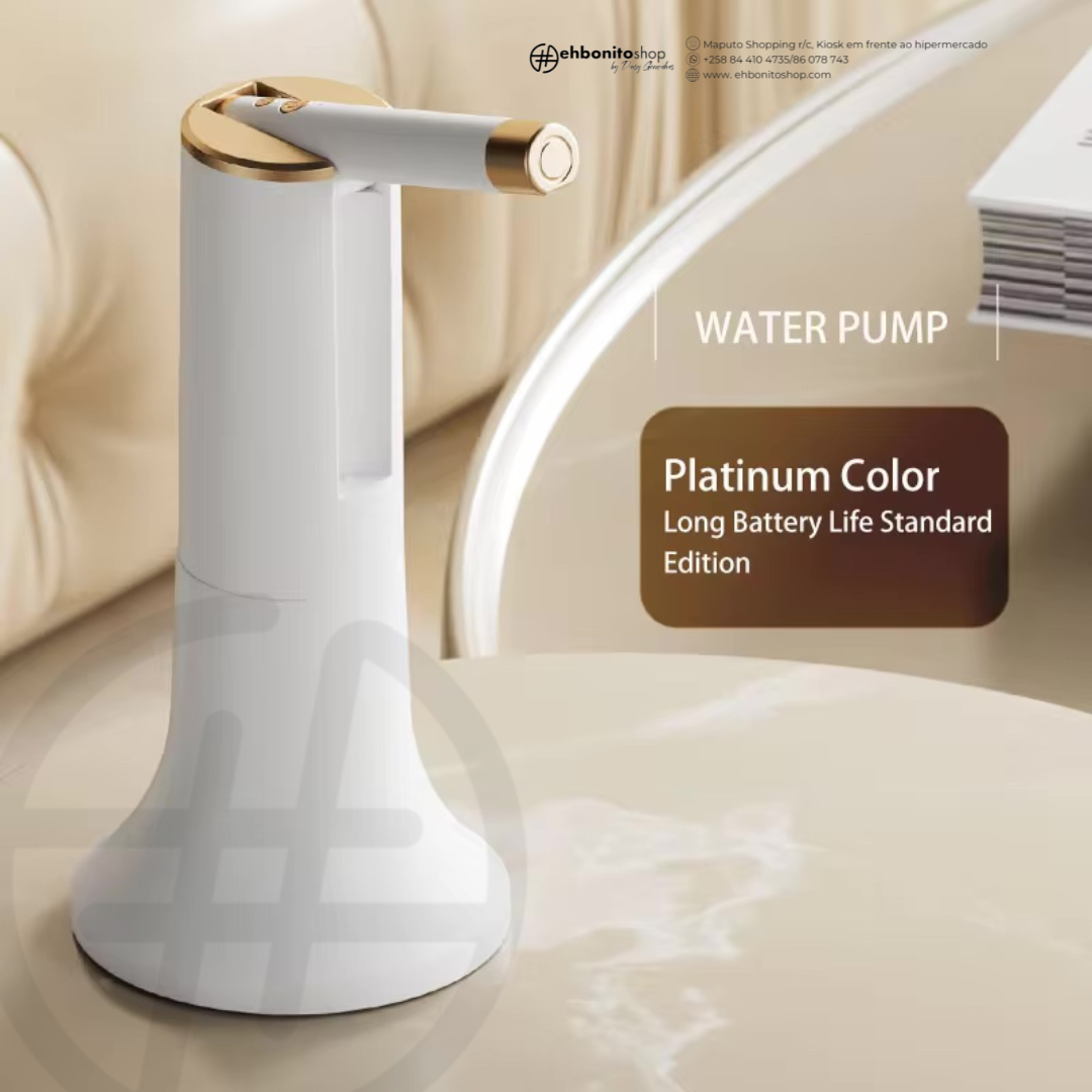 Dispensador de Água, Bomba de Água eletrica, Portátil e Dobrável com Carregamento USB, Ideal para Camping, Cozinha, Escritório e Piqueniques - EhbonitoshopMoz