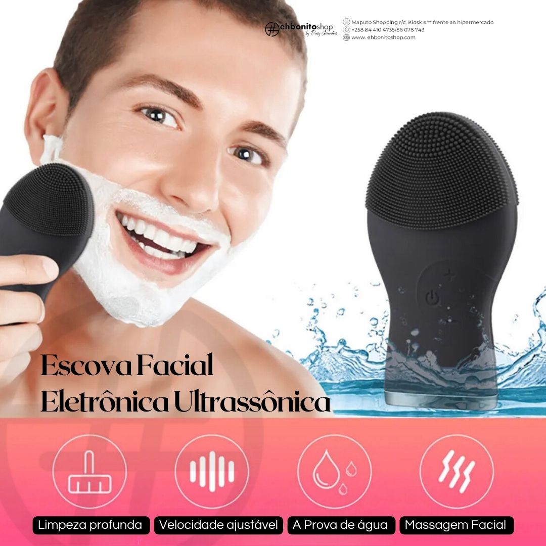 Escova Facial Eletrônica Ultrassônica - EhbonitoshopMoz