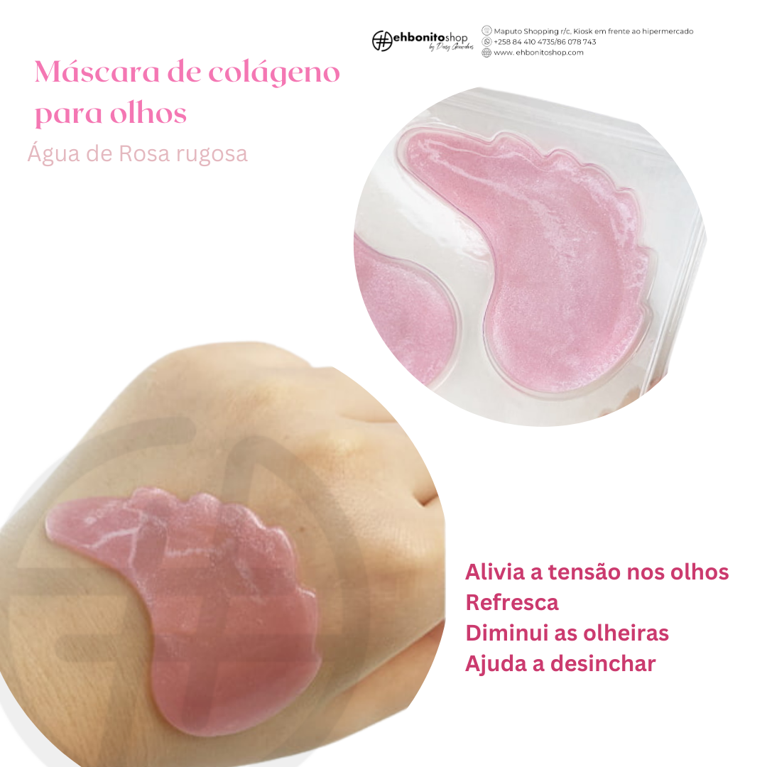 Máscara de Olhos Rosa Rugosa Flower Water -Linhas de expressão e Rugas - SKAILIE - EhbonitoshopMoz