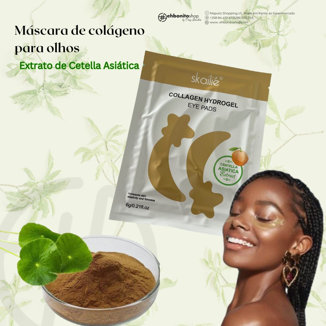 Máscara de Olhos extrato Cetella asiática - Anti envelhecimento - SKAILIE - EhbonitoshopMoz