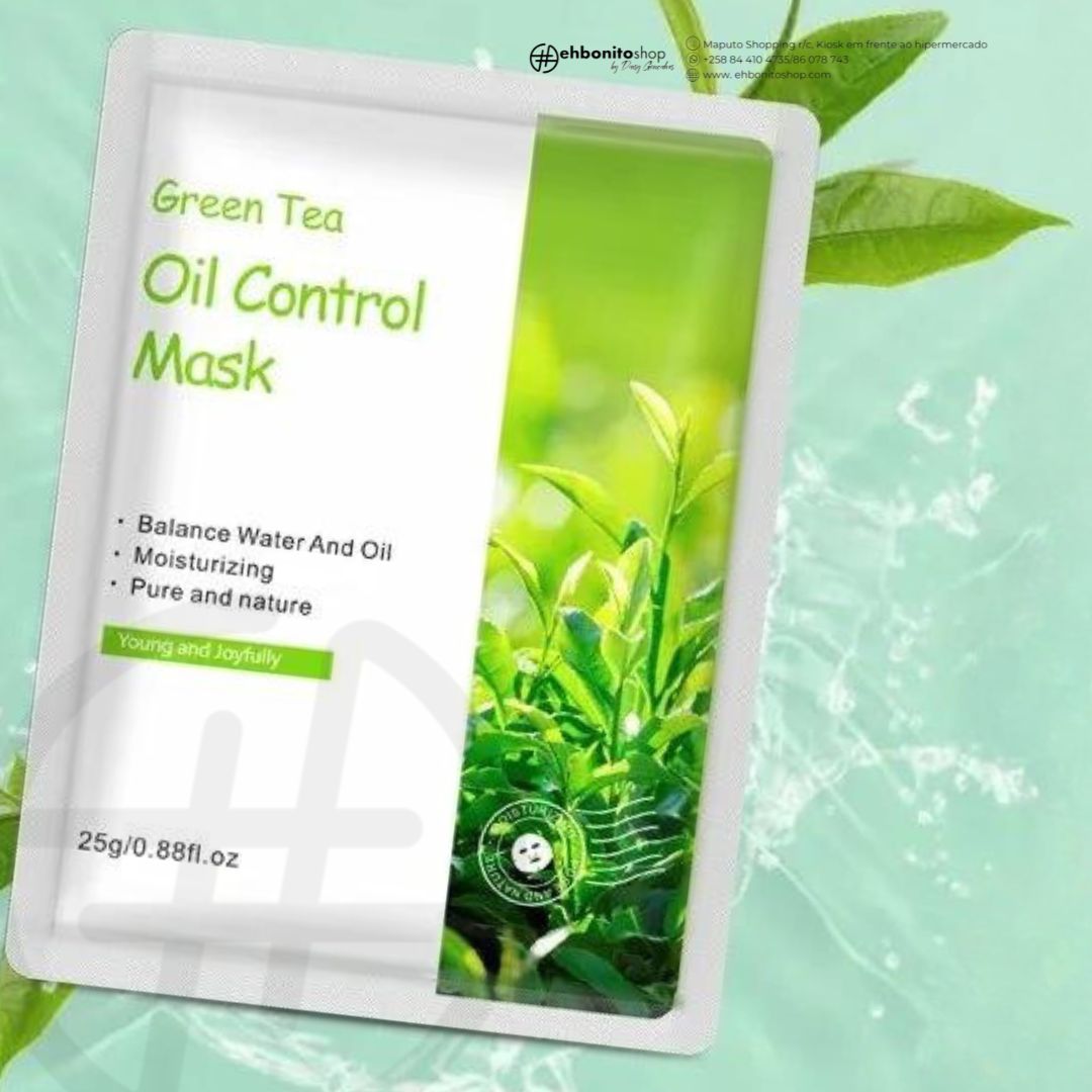 Máscara Facial em folha de Chá Verde - EhbonitoshopMoz