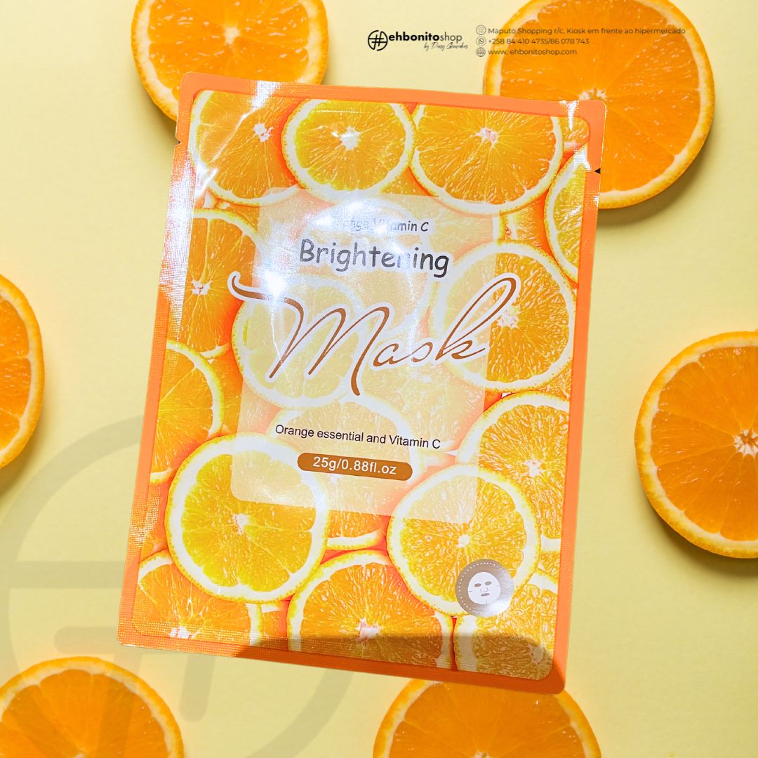 Máscara Facial em folha de Laranja Vitamina C - EhbonitoshopMoz