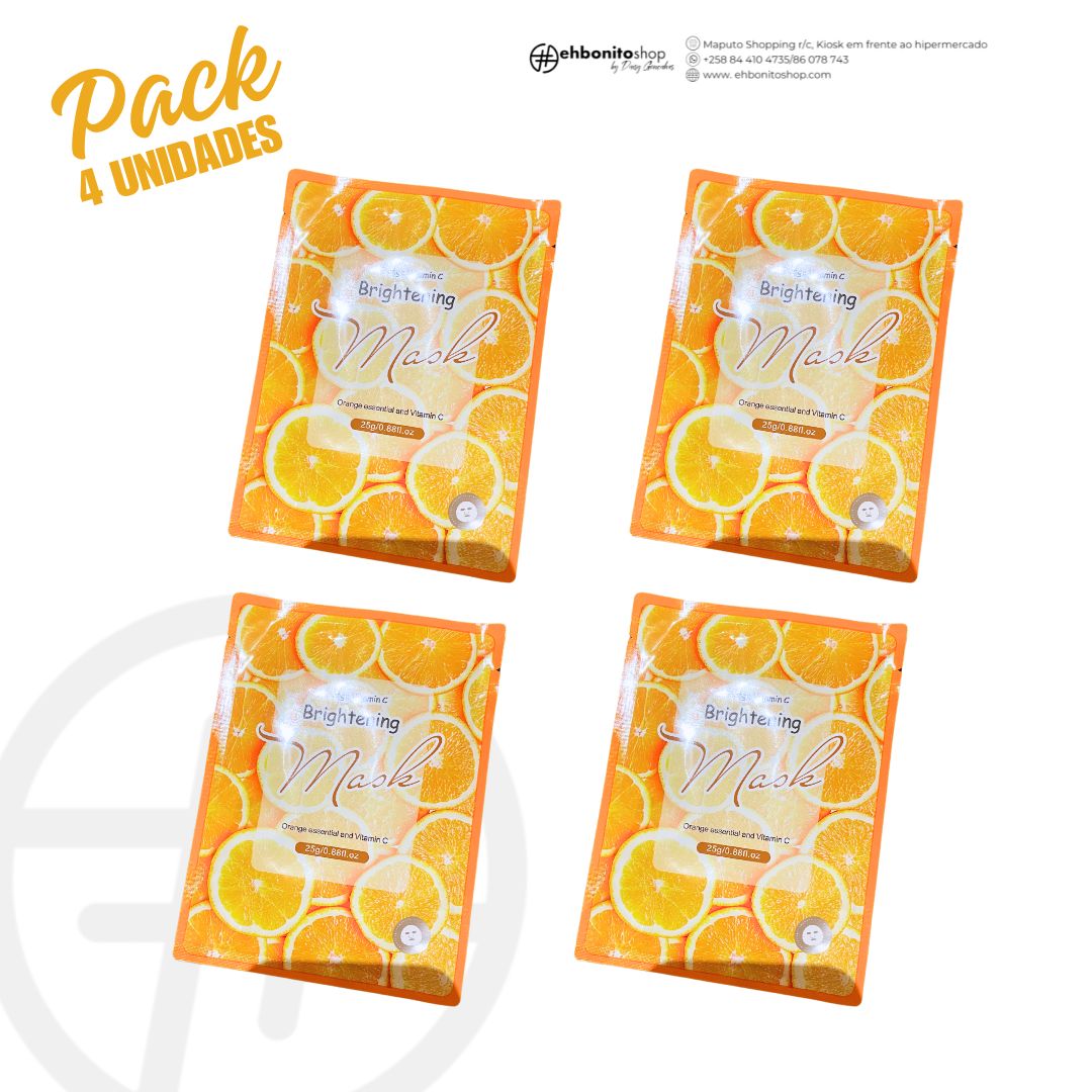 Máscara Facial em folha de Laranja Vitamina C - EhbonitoshopMoz