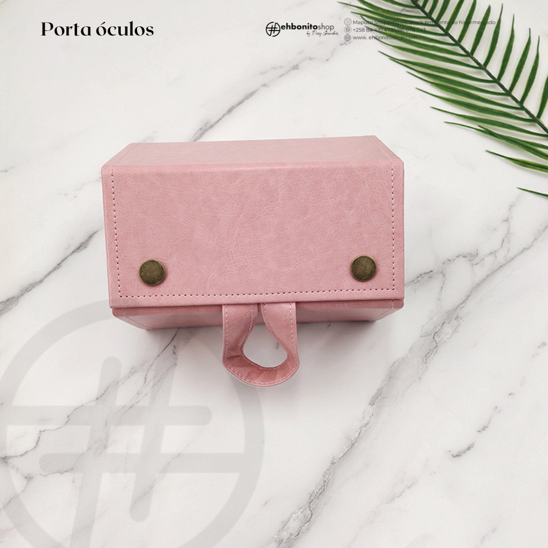 Organizador de Óculos com 5 Compartimentos, Caixa de Armazenamento de Óculos em PU, Expositor para Múltiplos Óculos - EhbonitoshopMoz