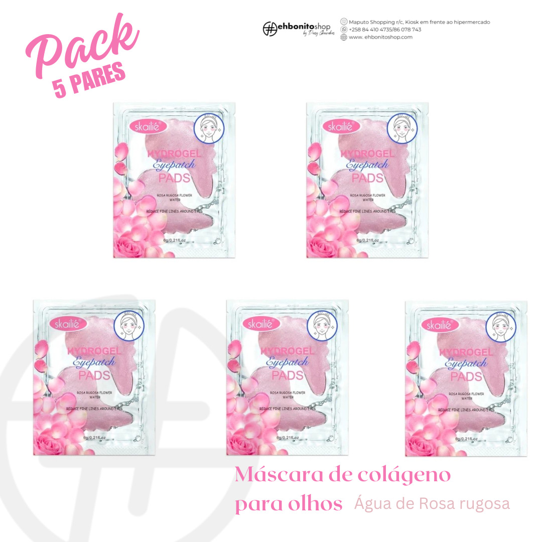 Máscara de Olhos Rosa Rugosa Flower Water -Linhas de expressão e Rugas - SKAILIE - EhbonitoshopMoz