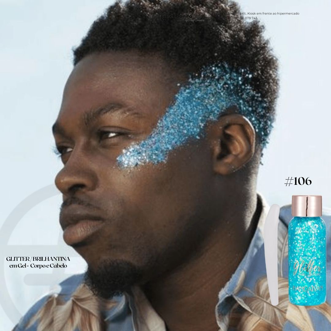 GLITTER / BRILHANTINA em Gel - Corpo e Cabelo - EhbonitoshopMoz