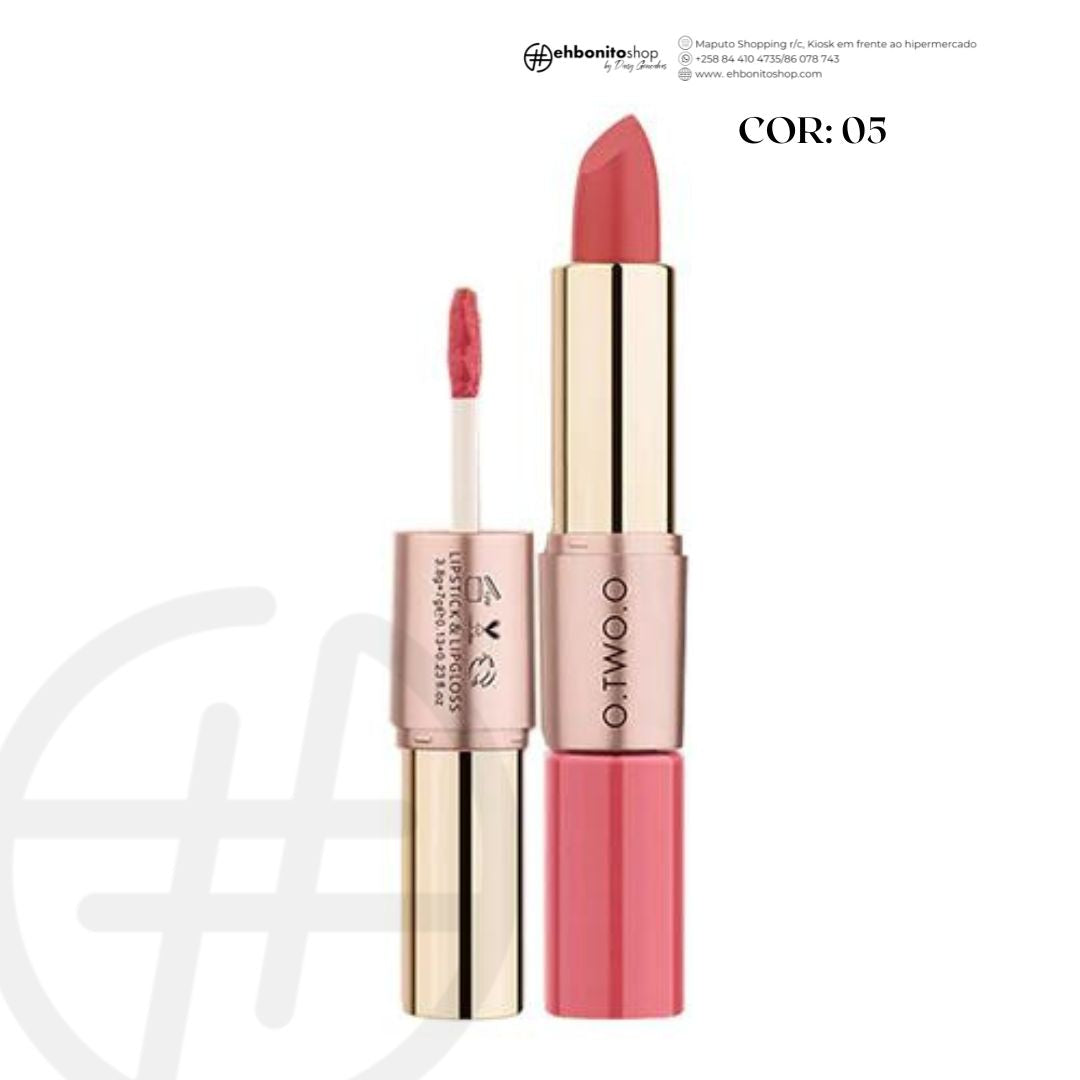 O.TWO.O Matte Lipstick e Liquid Lipstick 2 EM 1 - k - EhbonitoshopMoz