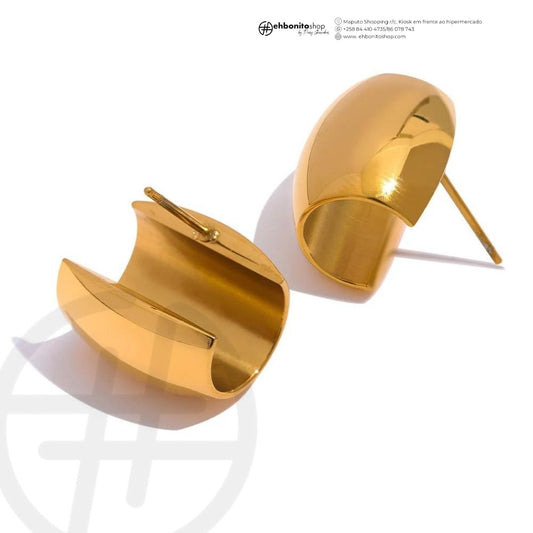 Daisy - Semi argolas de pino banhado a ouro de 18k - EhbonitoshopMoz