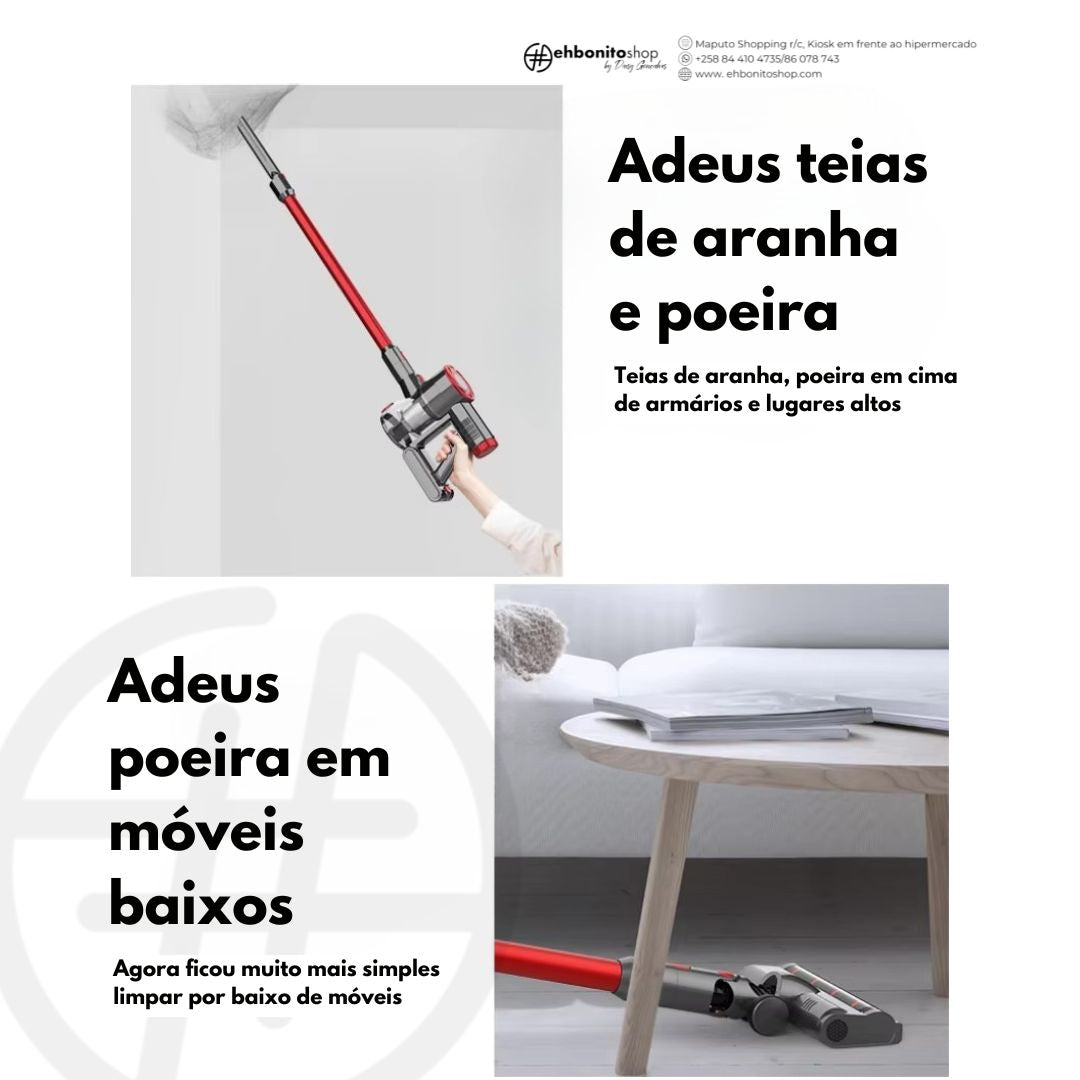 PRE VENDA-Aspirador e MOP sem fio 2 em 1