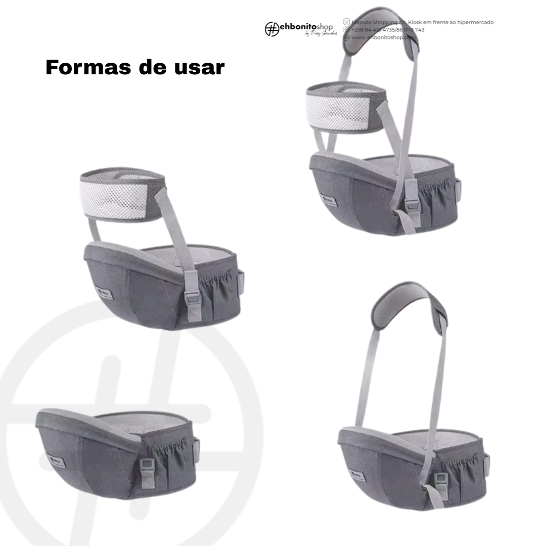 Base de Canguru Ergonómico com Fita de Segurança