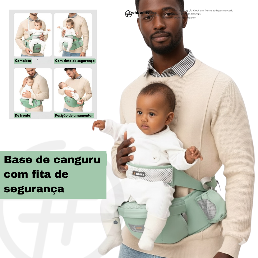 Base de Canguru Ergonómico com Fita de Segurança