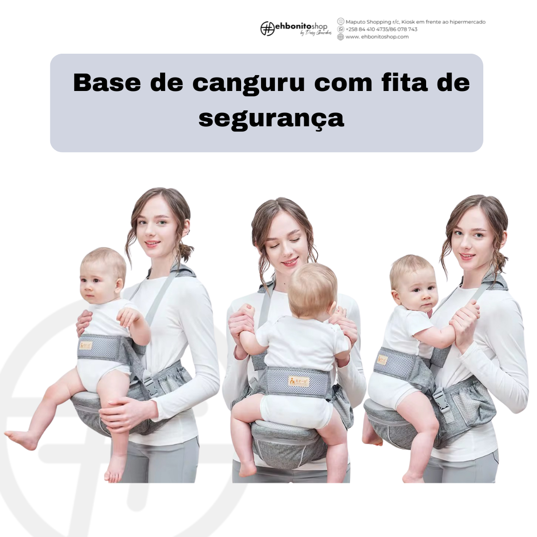 Base de Canguru Ergonómico com Fita de Segurança