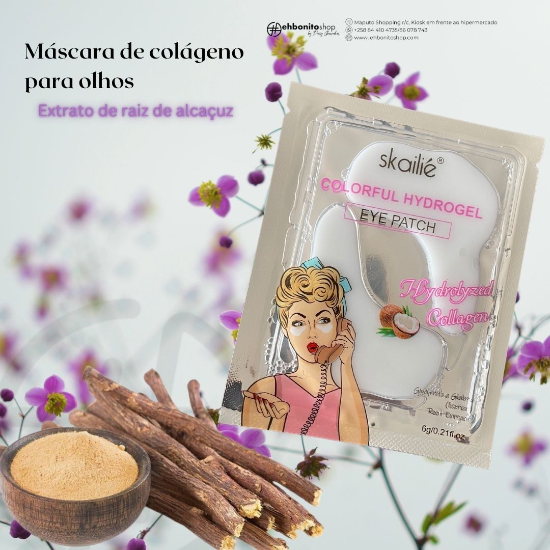Máscara de Olhos extrato de raiz de alcaçuz - Olheiras - SKAILIE - EhbonitoshopMoz