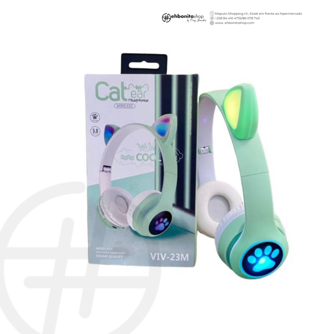 Fones de Ouvido de Gato sem Fio - EhbonitoshopMoz