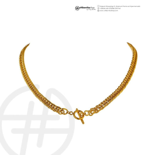 Nilza - choker banhado a ouro de 18k - EhbonitoshopMoz