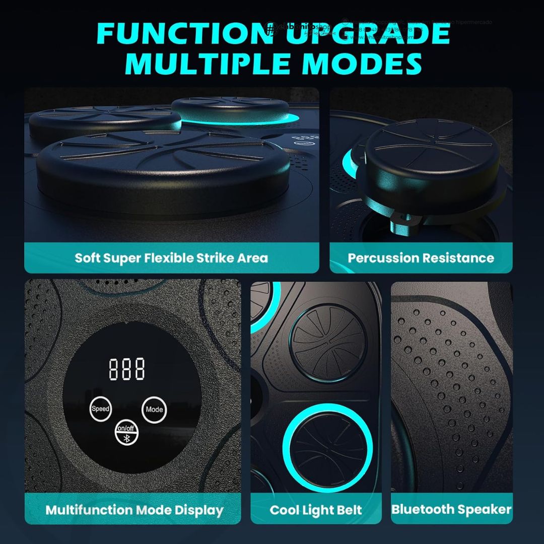 COMBO: Máquina de Boxe Musical, Treinador Eletrônico de Boxe E Luvas de MMA/Boxe - EhbonitoshopMoz