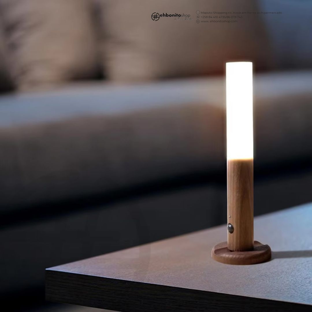 Luz de Parede com Sensor de Movimento – Recarregável, Portátil e Sem Fios - EhbonitoshopMoz