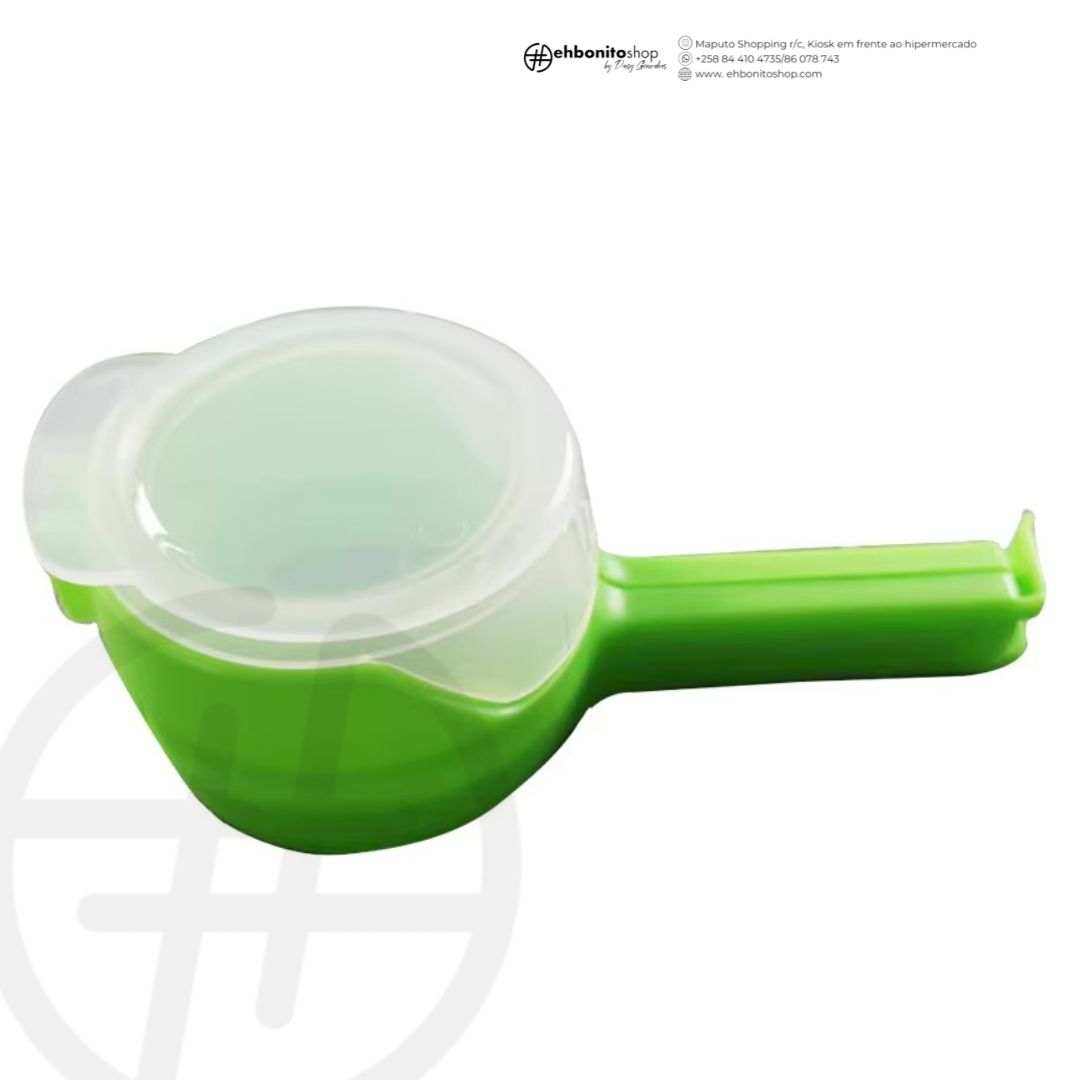 Conjunto de 4 Prendedores de Saco com Bico Vertedor, Prendedores para Sacos de Lanches com Tampa de Despejo, Seladores Reutilizáveis de Plástico para Alimentos - EhbonitoshopMoz