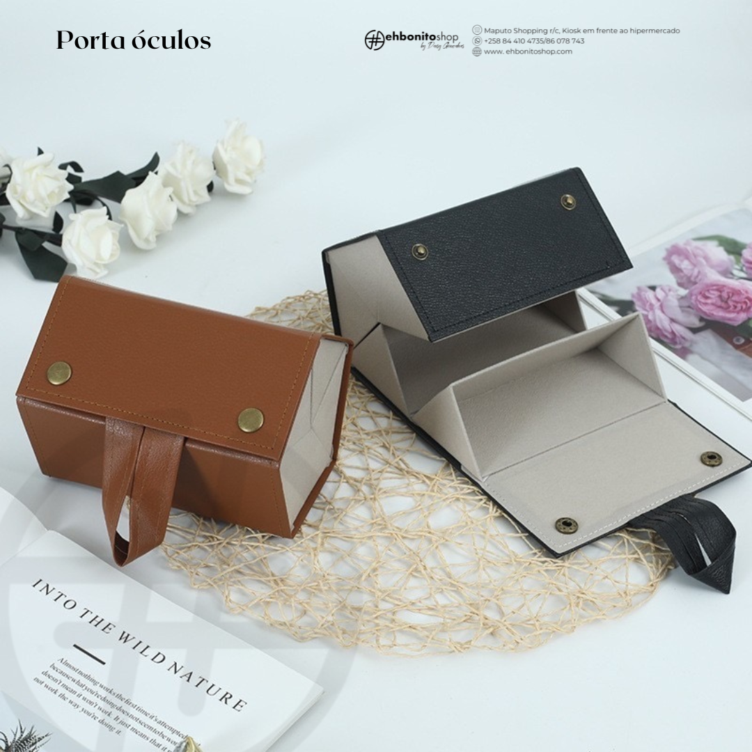 Organizador de Óculos com 5 Compartimentos, Caixa de Armazenamento de Óculos em PU, Expositor para Múltiplos Óculos - EhbonitoshopMoz