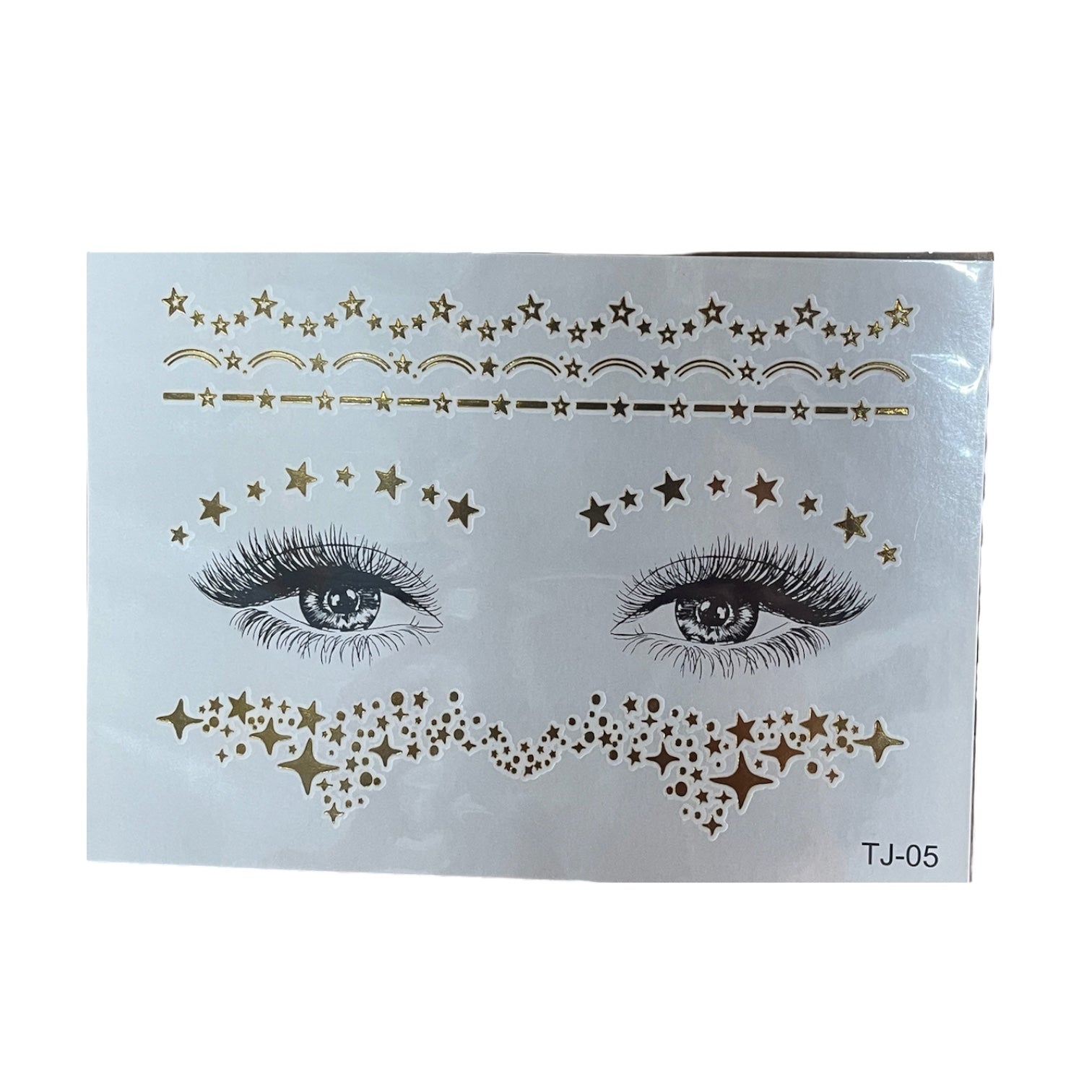 TatuagemTemporária para Rosto- dourada - EhbonitoshopMoz