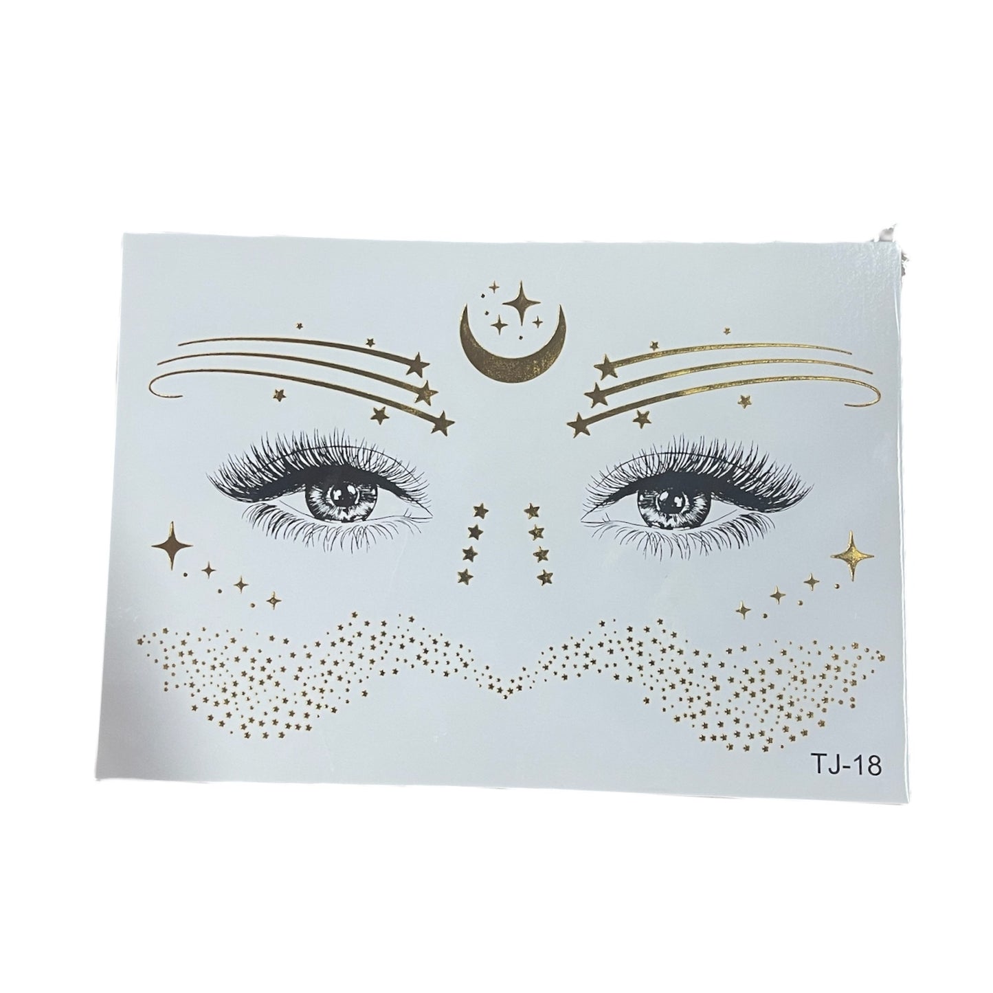 TatuagemTemporária para Rosto- dourada - EhbonitoshopMoz