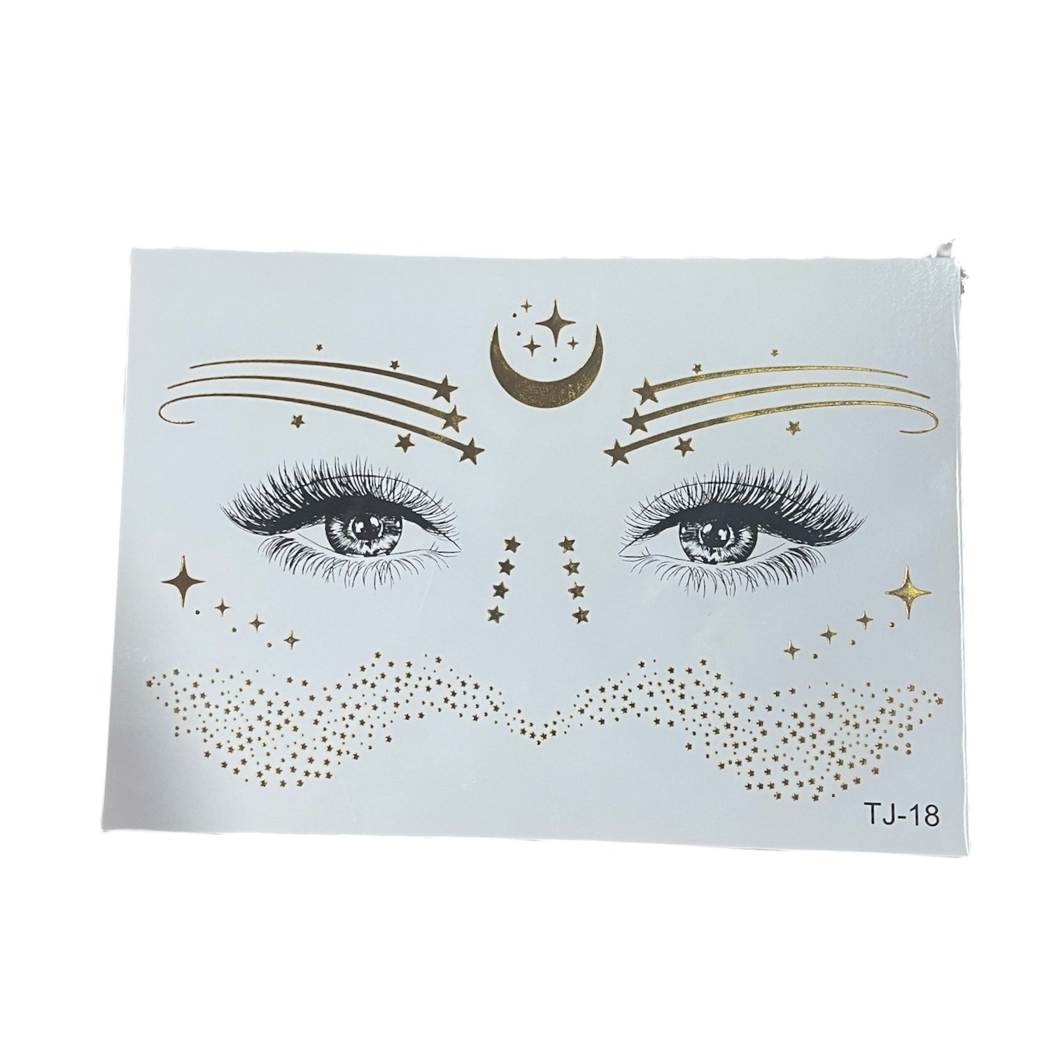 TatuagemTemporária para Rosto- dourada - EhbonitoshopMoz