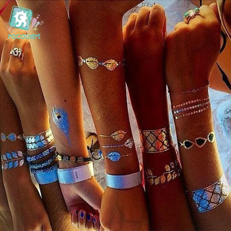 Tatuagem temporária Dourada - EhbonitoshopMoz