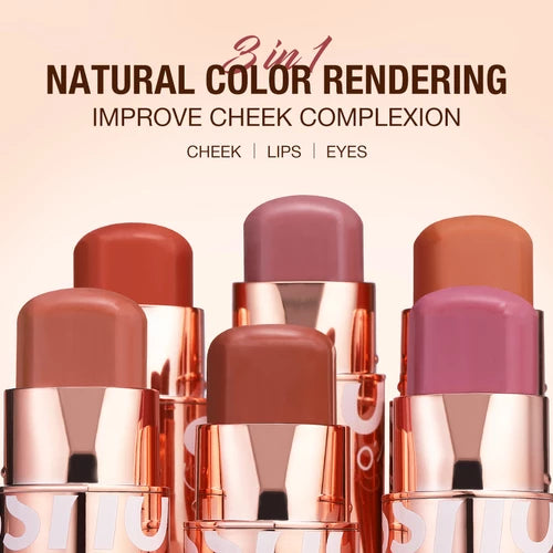 O.TWO.O Bounce Blush 3 em 1 - Cor 03 Shy