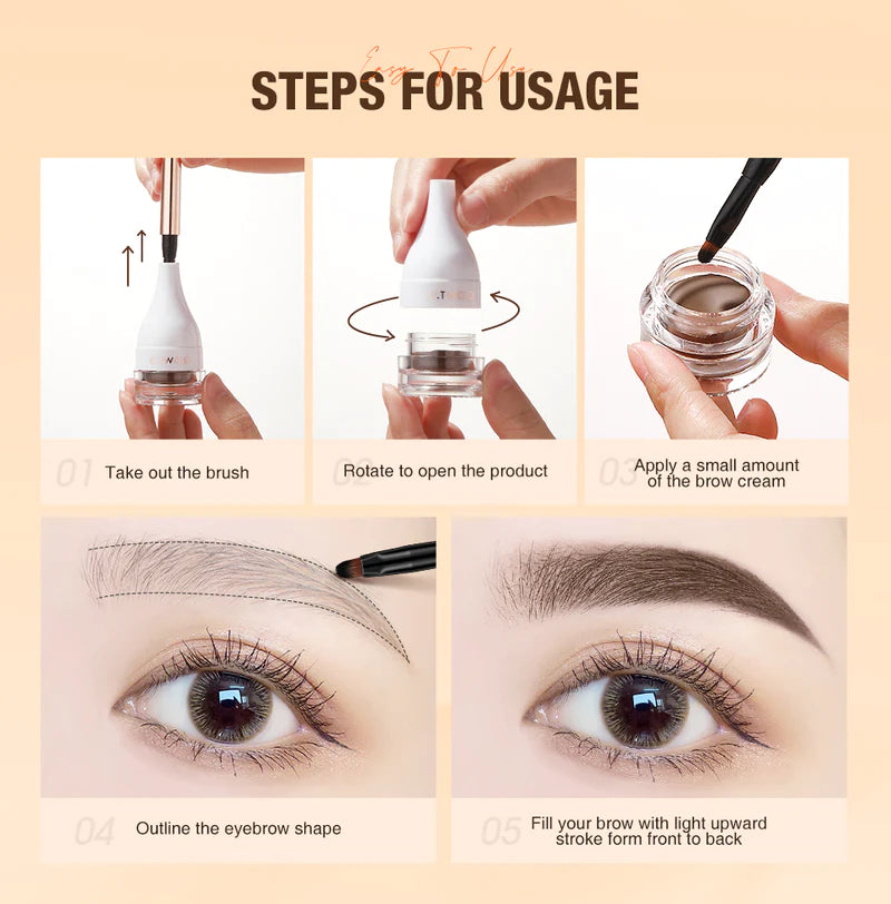 O.TWO.O Creme de Sobrancelha - 02 DARK BROWN - EhbonitoshopMoz