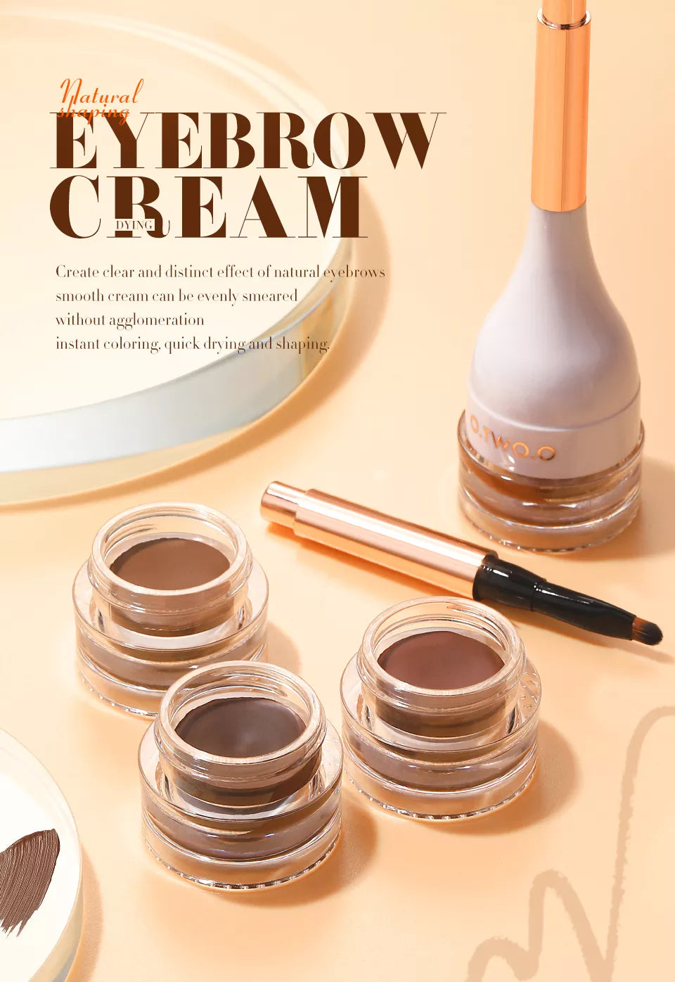 O.TWO.O Creme de Sobrancelha - 02 DARK BROWN - EhbonitoshopMoz